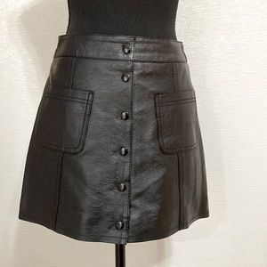 H & M Leather Mini Skirt